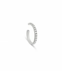 NAVA JOAILLERIE Bijou D'oreille Hash Diamants Or Blanc