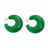 VANESSA BARONI Boucles D'oreilles Moon Vert