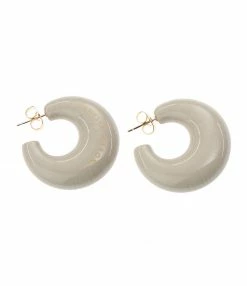 VANESSA BARONI Boucles D'oreilles Moon Gris