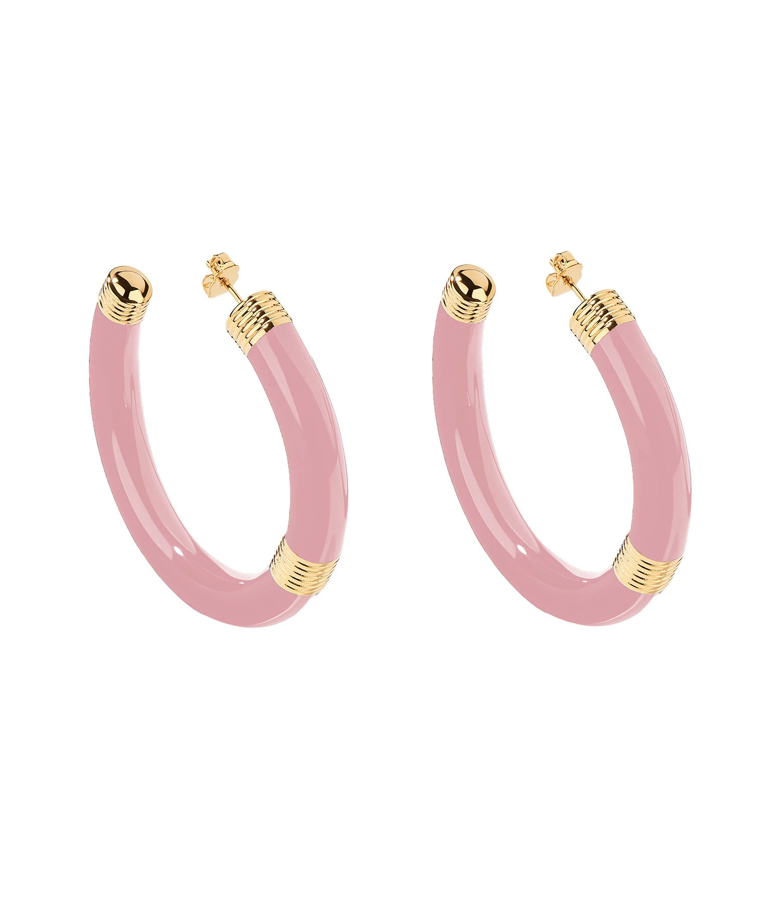 AURELIE BIDERMANN Créoles Katt, Capsule Octobre Rose 1 AURELIE BIDERMANN Créoles Katt, Capsule Octobre Rose
