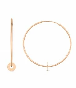 GINETTE NY Créoles Donut Or Rose