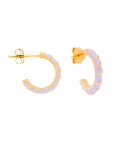 CABIROL Créoles Aimée Vermeil Rose Poudré