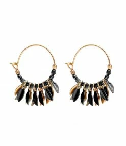 ISABEL MARANT Créoles Color Shiny Lea Noir