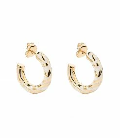 AURELIE BIDERMANN Boucles D'oreilles Liwa River Résine Ivoire