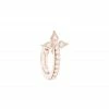 STONE PARIS Mini Créole Croix Or Diamants (vendue à L'unité)