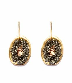 LSONGE Boucles D'oreilles Lakota M Pyrite Doré