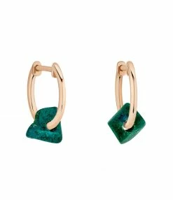 GINETTE NY Boucles D'oreilles Mini Jala Chrysocolle Or Rose