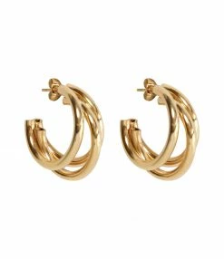 SHAKER JEWELS Créoles Yoland Plaqué Or