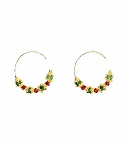 TITYARAVY Créoles Sriphala Grenat Rubis-zoïsite