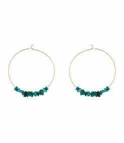 GINETTE NY Créoles Jala GM Chrysocolle Or Rose