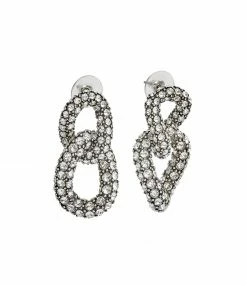 ISABEL MARANT Boucles D'oreilles Funky Ring Argenté Transparent