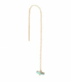 MON PRECIEUX GEM Boucle D'oreille Chaîne Courte Puka Turquoise