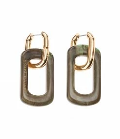 VANESSA BARONI Boucles D'oreilles Edge Olive
