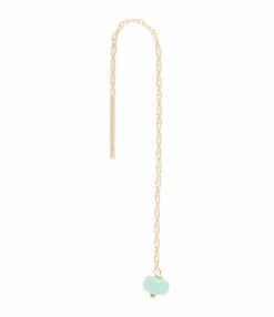 MON PRECIEUX GEM Boucle D'oreille Chaine Courte Puka Onyx