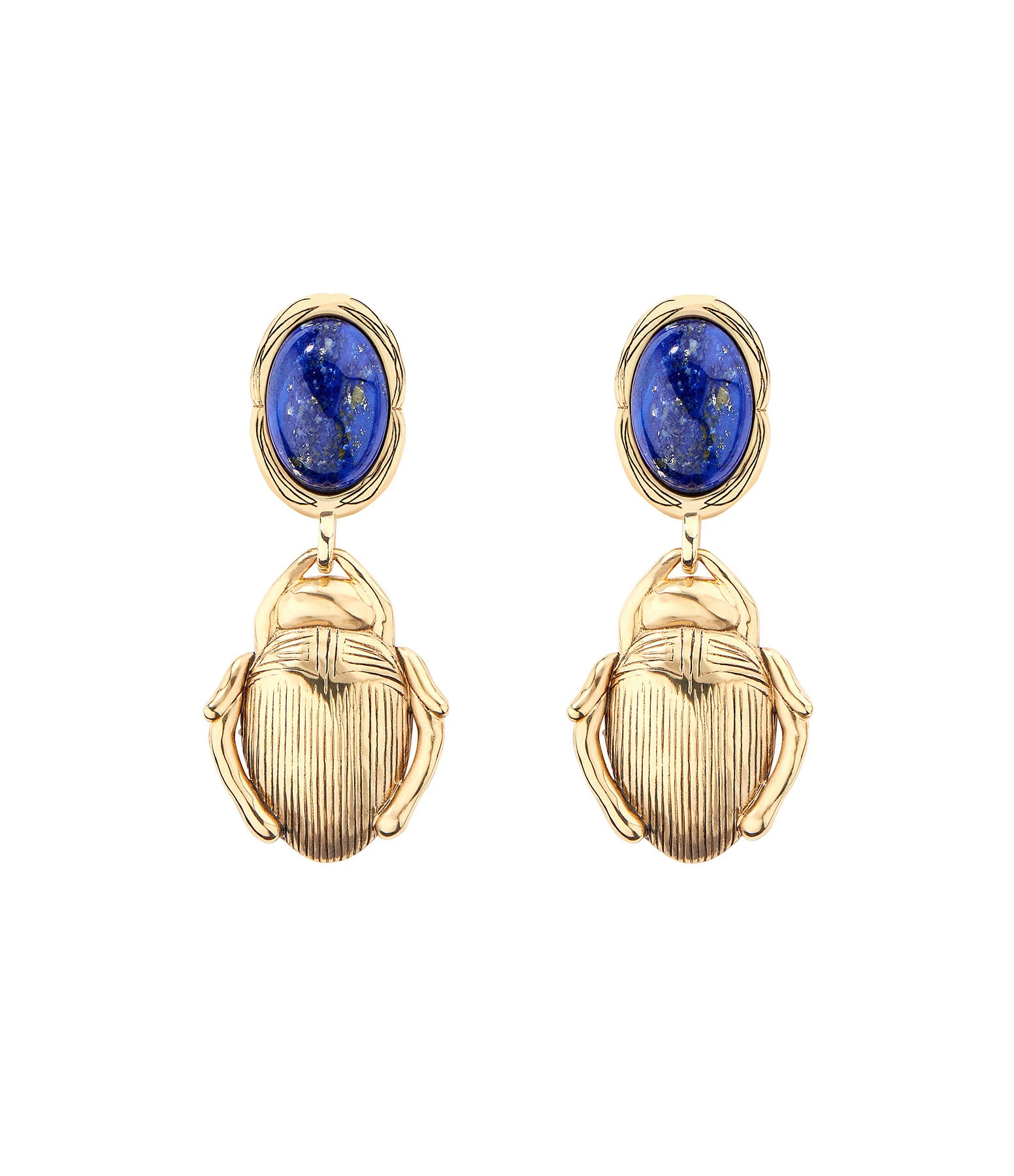 AURELIE BIDERMANN Boucles D'oreilles Olfa Lapis Lazuli