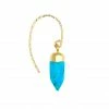 MON PRECIEUX GEM Boucle D'oreille Rocher Roucas Turquoise (vendue à L'unité)