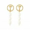 SHAKER JEWELS Boucles D'oreilles Nila Perles Plaqué Or