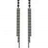 ISABEL MARANT Boucles D'oreilles A Wild Shore Longues Laiton Noir Argenté