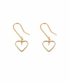 ATELIER PAULIN Boucles D'oreilles Dormeuses Cœur Gold Filled, Collection Charms