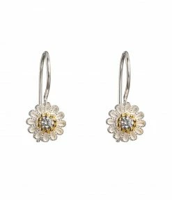 TITYARAVY Boucles D'oreilles Saï Zircon Blanc Argent