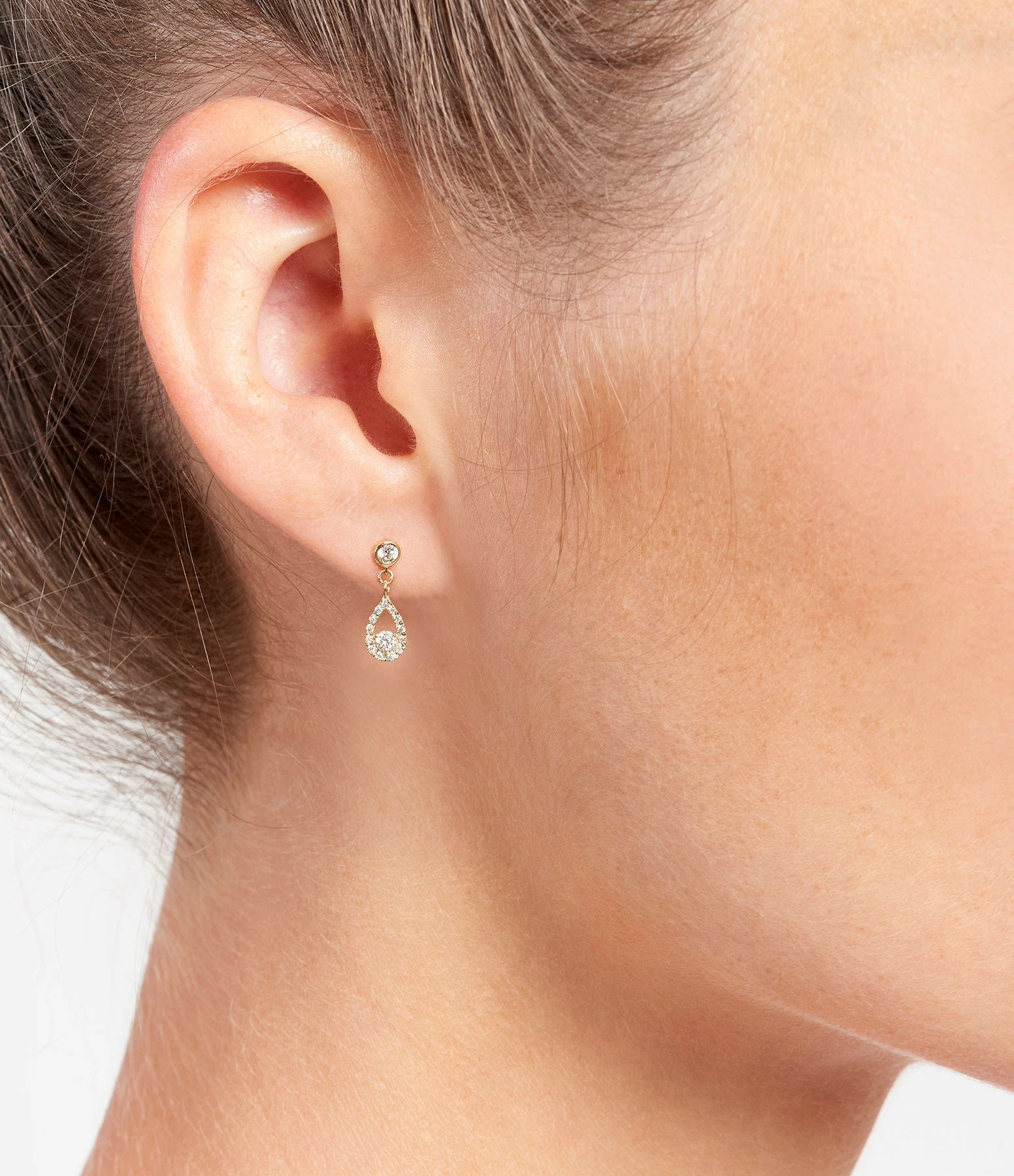 AND...PARIS Boucle D'oreille Bindie Diamants Or (vendue à L'unité) – Image 2