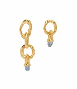 PAMELA LOVE Boucles D'oreilles Tressées Drop Laiton Doré