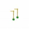 LA BRUNE & LA BLONDE Boucles D'oreilles Confetti Tsavorite Or Jaune