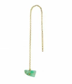 MON PRECIEUX GEM Boucle D'oreille Chaîne PM Chrysoprase (vendue à L'unité)