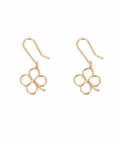 ATELIER PAULIN Boucles D'oreilles Dormeuses Trèfle Gold Filled, Collection Charms