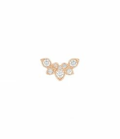 STONE PARIS Boucle D'oreille Nude Or Rose Diamants