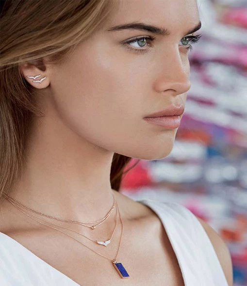 GINETTE NY Boucles D'oreilles Wise Or Rose 2 GINETTE NY Boucles D'oreilles Wise Or Rose – Image 2