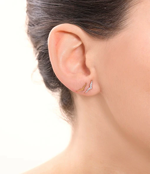 GINETTE NY Boucles D'oreilles Wise Or Rose 3 GINETTE NY Boucles D'oreilles Wise Or Rose – Image 3