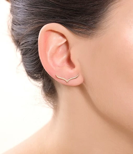 GINETTE NY Boucle D'oreille Wise Or Rose (vendue à L'unité) – Image 3