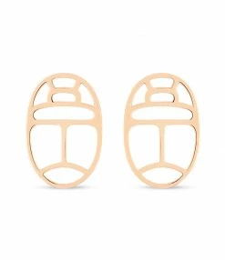 GINETTE NY Boucles D'oreilles Wish Puces Or Rose