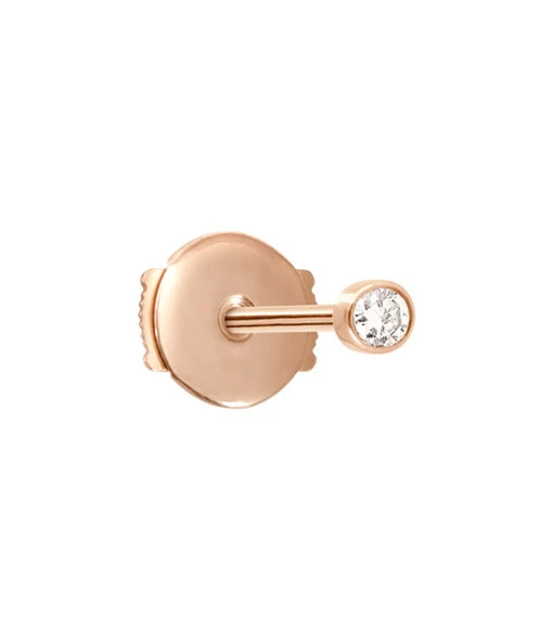 VANRYCKE Boucle D'oreille One Diamant Or Rose (vendue à L'unité) 1 VANRYCKE Boucle D'oreille One Diamant Or Rose (vendue à L'unité)