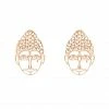 GINETTE NY Boucles D'oreilles Buddha Or Rose
