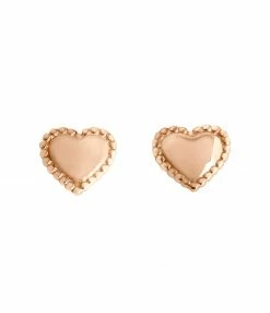 GIGI CLOZEAU Boucles D'oreilles Lucky Cœur Or Rose