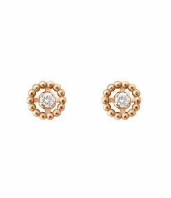 GIGI CLOZEAU Boucles D'oreilles Lucky Puces Or Diamants