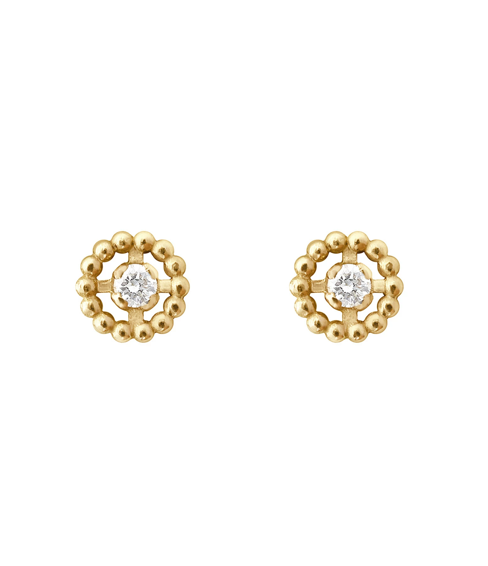 GIGI CLOZEAU Boucles D'oreilles Lucky Puces Or Diamants 2 GIGI CLOZEAU Boucles D'oreilles Lucky Puces Or Diamants – Image 2