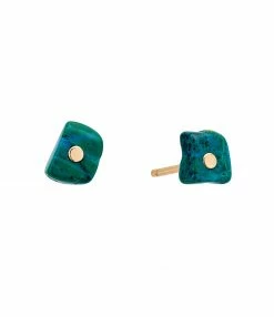 GINETTE NY Boucles D'oreilles Jala Chrysocolle Or Rose