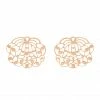 GINETTE NY Boucles D'oreilles Lotus Or Rose