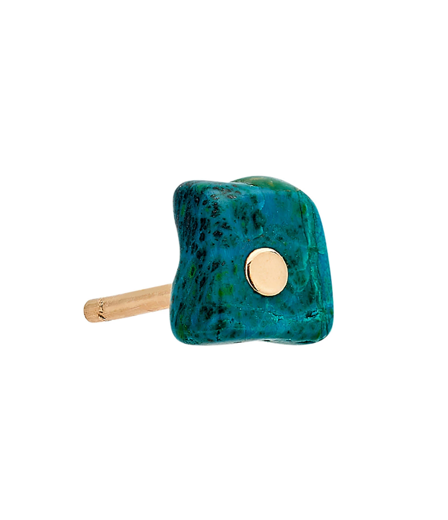 GINETTE NY Boucle D'oreille Jala Chrysocolle Or Rose (vendue à L'unité)