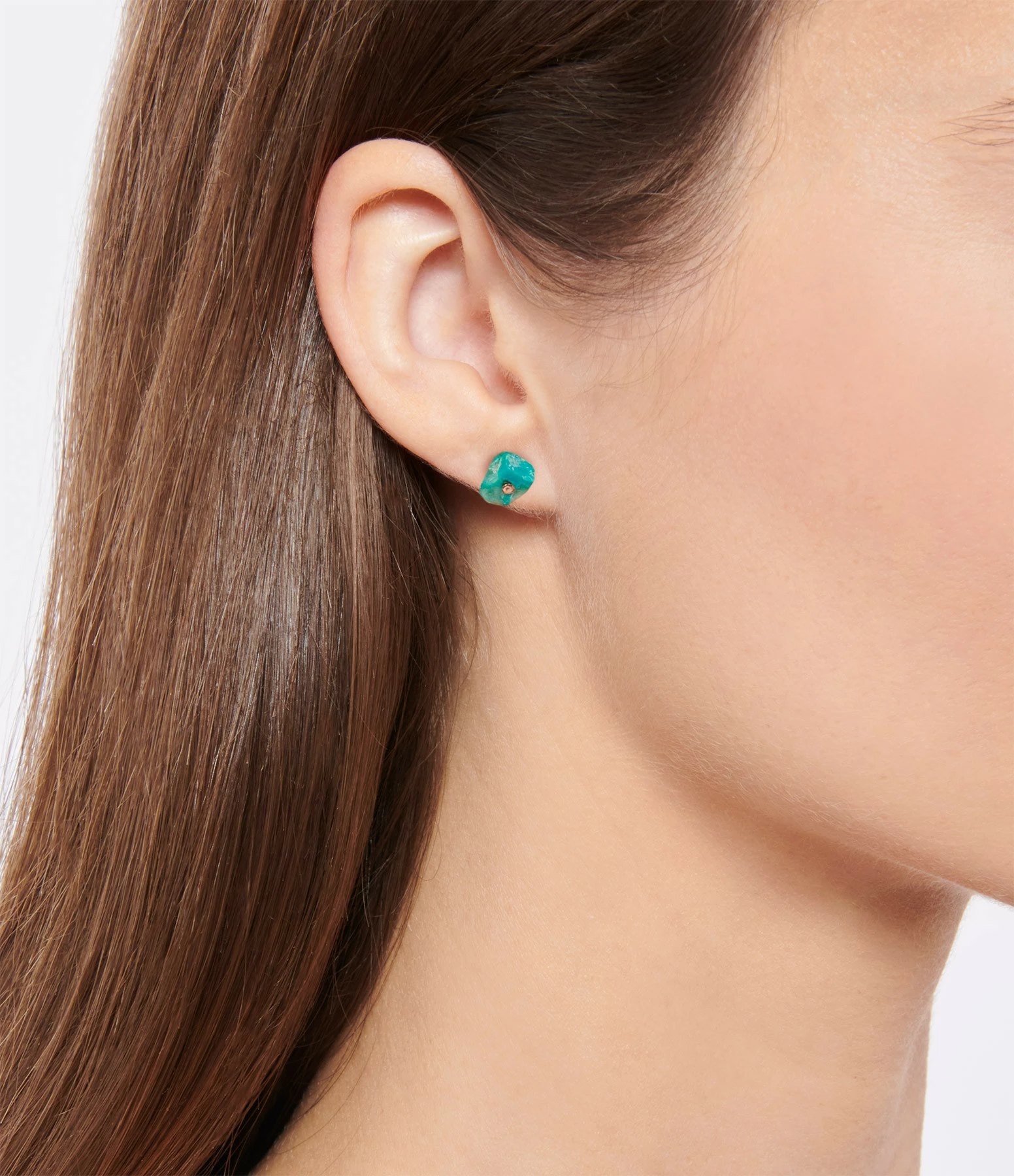 GINETTE NY Boucle D'oreille Jala Chrysocolle Or Rose (vendue à L'unité) – Image 2