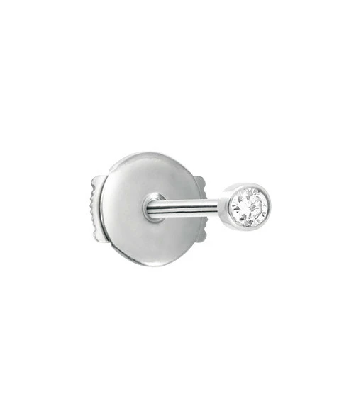 VANRYCKE Boucle D'oreille One Diamant Or Blanc (vendue à L'unité) 1 VANRYCKE Boucle D'oreille One Diamant Or Blanc (vendue à L'unité)