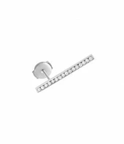 VANRYCKE Boucle D'oreille Medellin GM Diamants Or Blanc (vendue à L'unité)