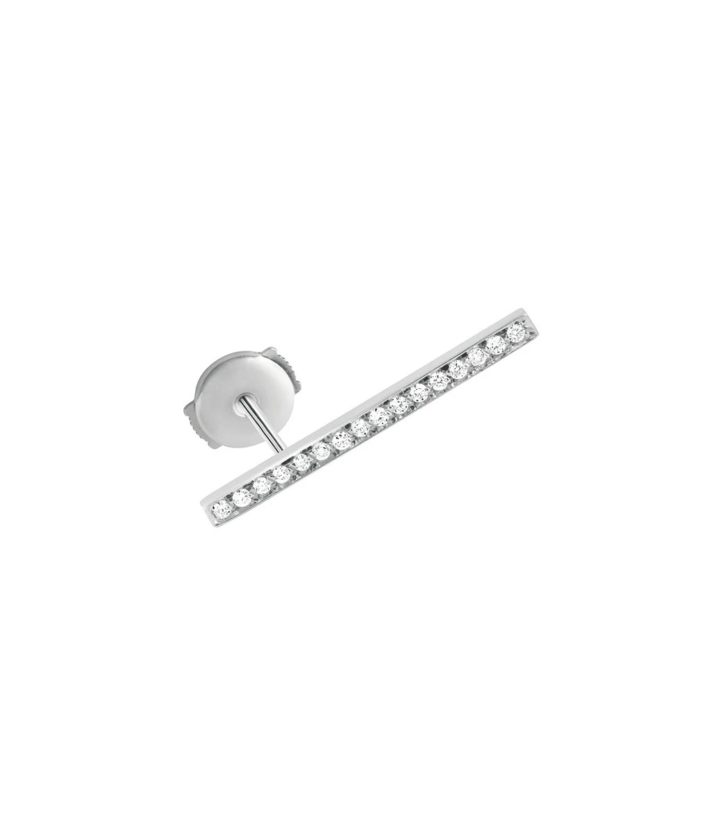 VANRYCKE Boucle D'oreille Medellin GM Diamants Or Blanc (vendue à L'unité) 1 VANRYCKE Boucle D'oreille Medellin GM Diamants Or Blanc (vendue à L'unité)