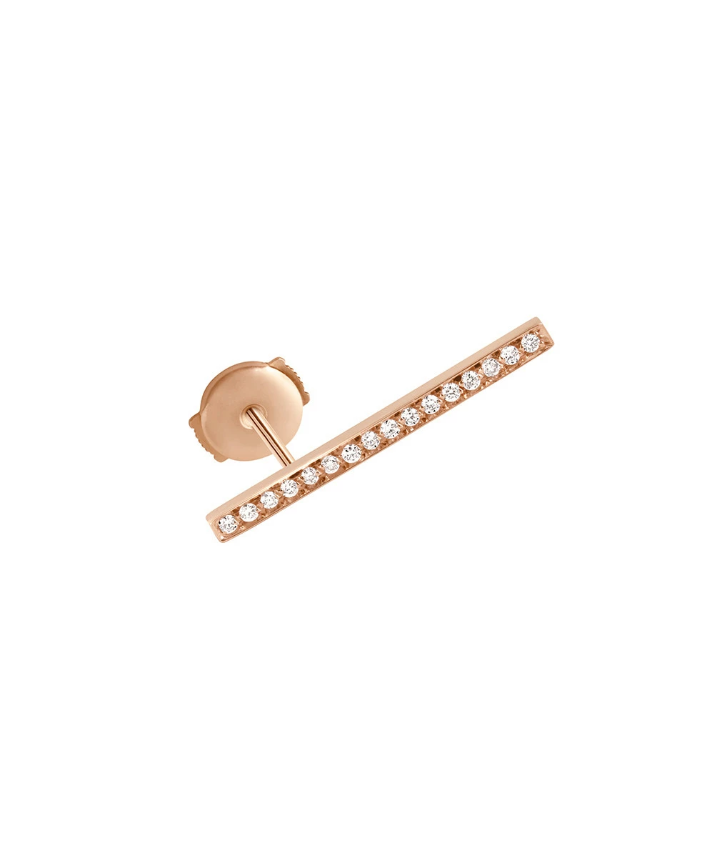 VANRYCKE Boucle D'oreille Medellin GM Diamants Or Rose (vendue à L'unité) 1 VANRYCKE Boucle D'oreille Medellin GM Diamants Or Rose (vendue à L'unité)