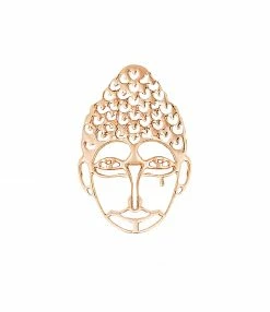 GINETTE NY Boucle D'oreille Buddha Or Rose (vendue à L'unité)