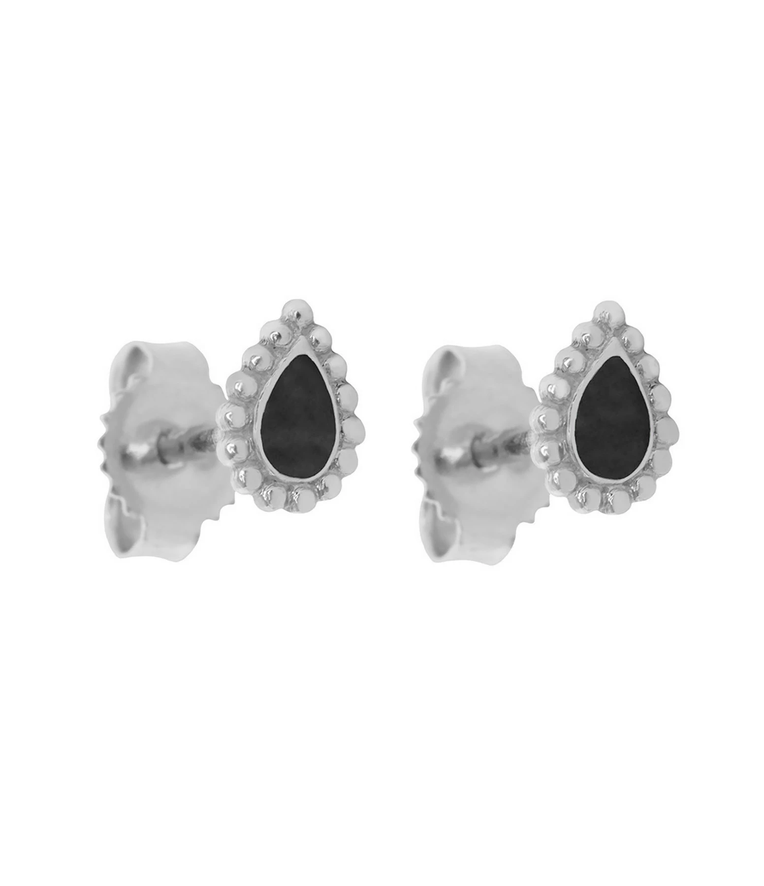 GIGI CLOZEAU Boucles D'oreilles Lucky Cachemire Email Or Blanc 5 GIGI CLOZEAU Boucles D'oreilles Lucky Cachemire Email Or Blanc – Image 5