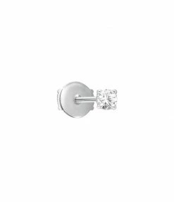 VANRYCKE Boucle D'oreille Valentine Puce Diamant Or Blanc (vendue à L'unité)